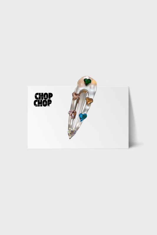 JEWELS OVAL HAIR CLIP