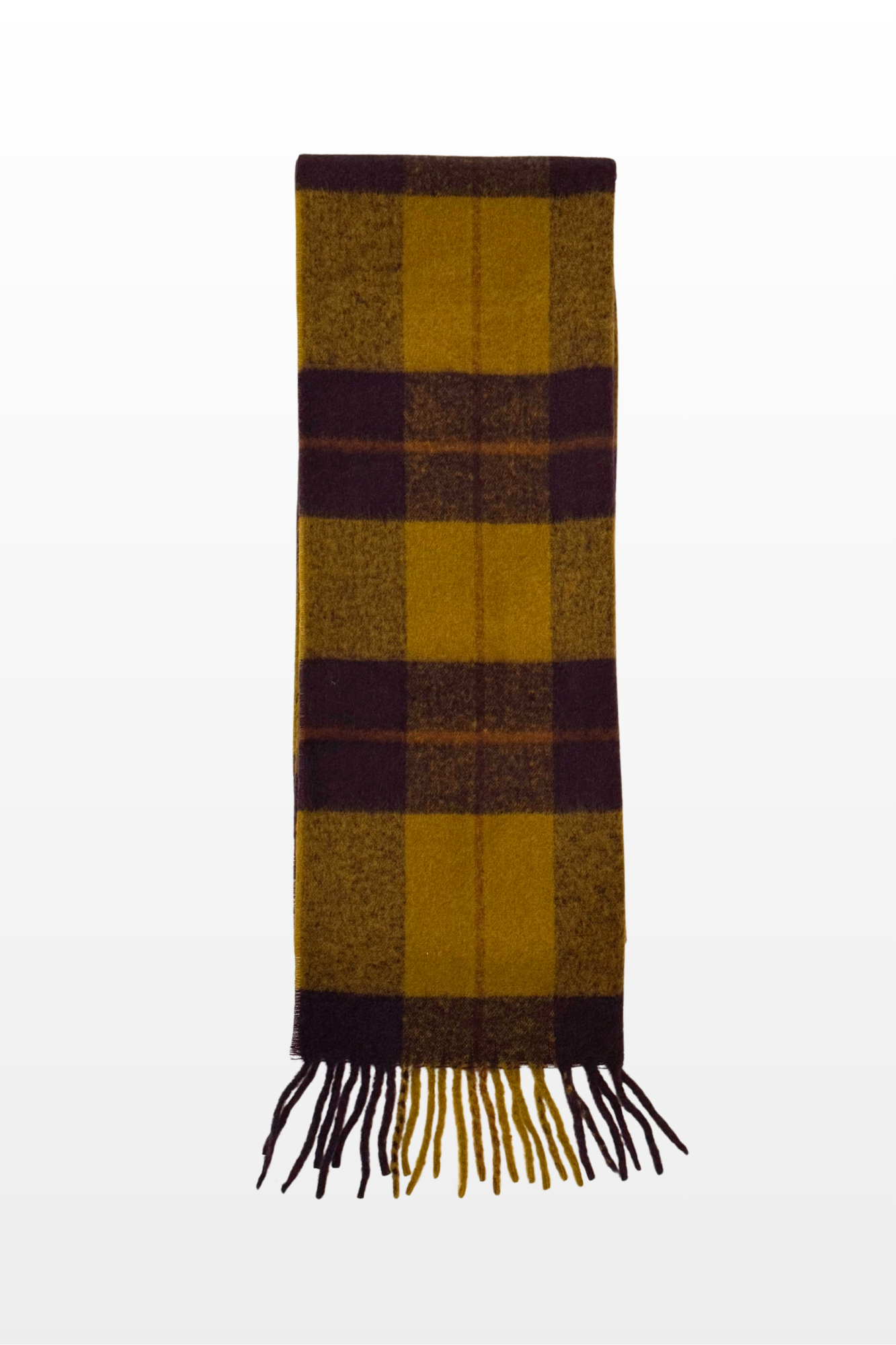 OVERSIZED CHECK SCARF (Plum Must)