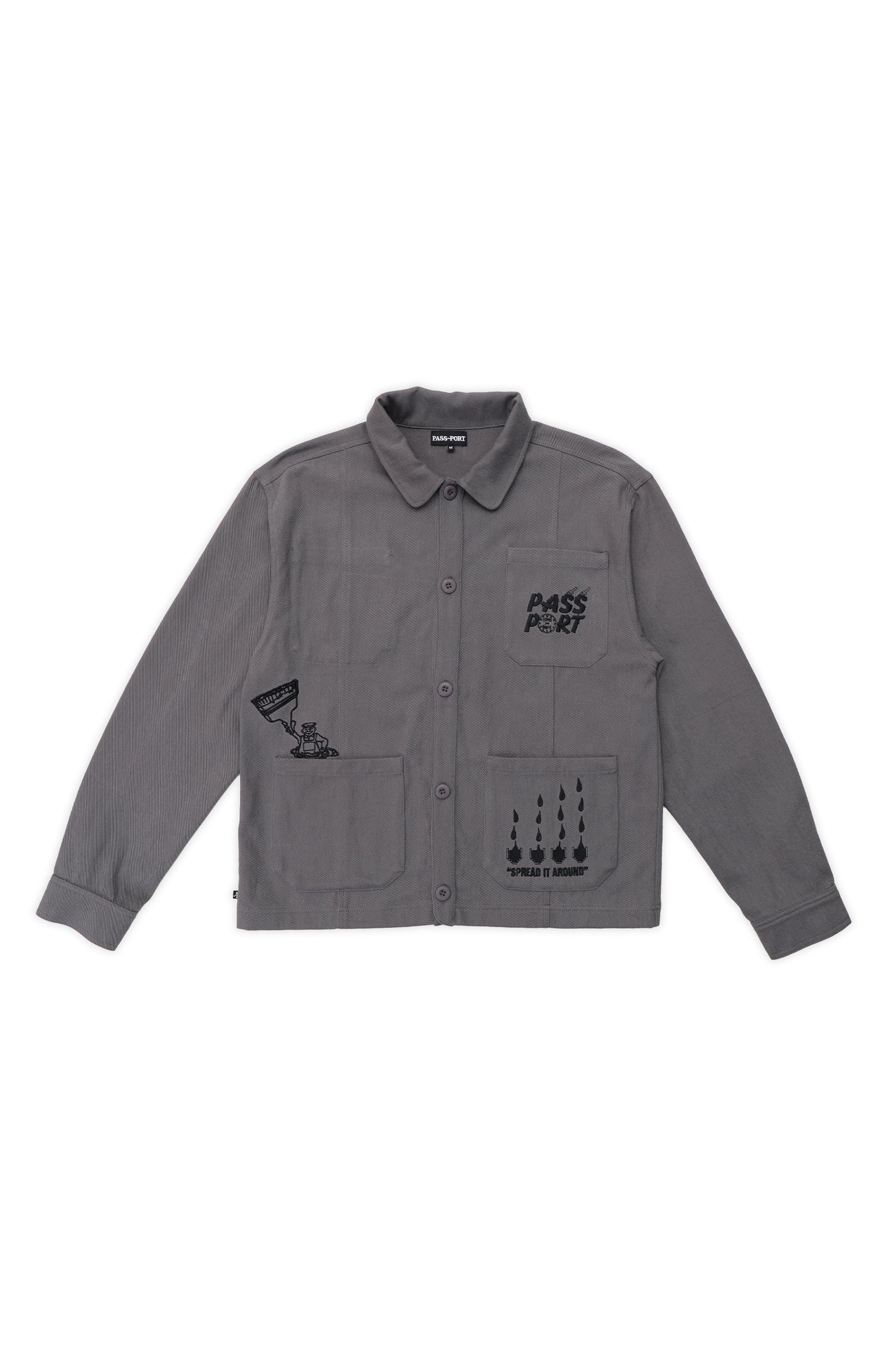 SHOP RULES PAINTERS JACKET (Grey)