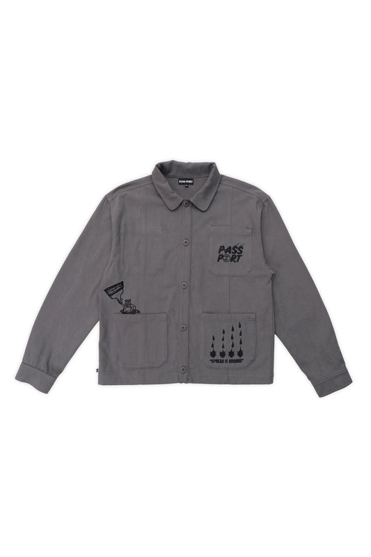 SHOP RULES PAINTERS JACKET (Grey)