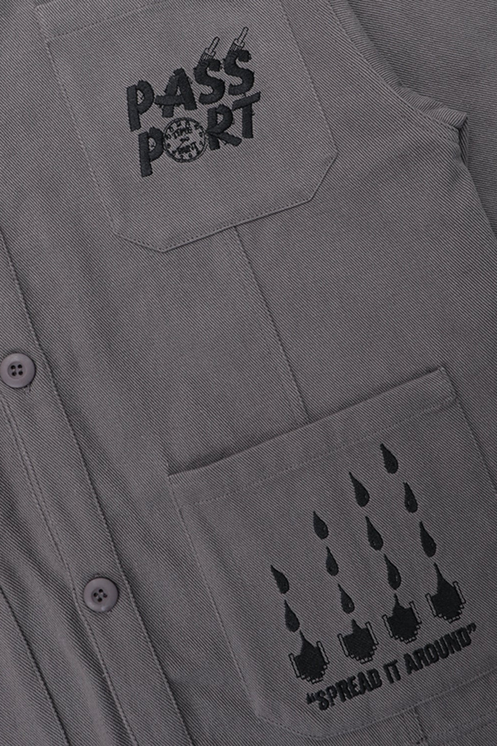 SHOP RULES PAINTERS JACKET (Grey)
