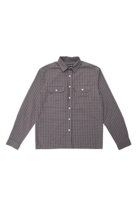 WORKERS LS CHECK SHIRT (Sangria)