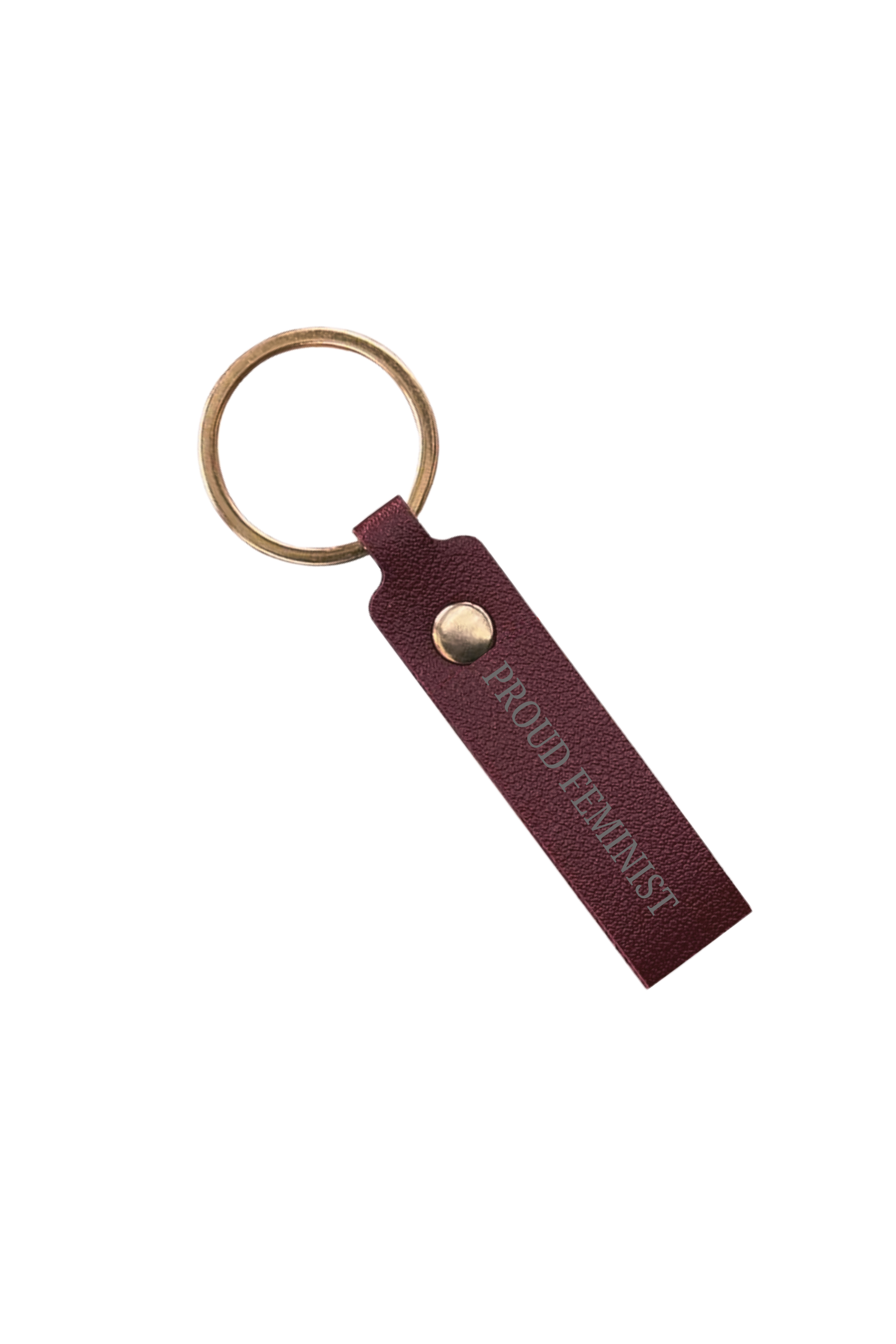 PROUD FEMINIST KEYRING (Wine)