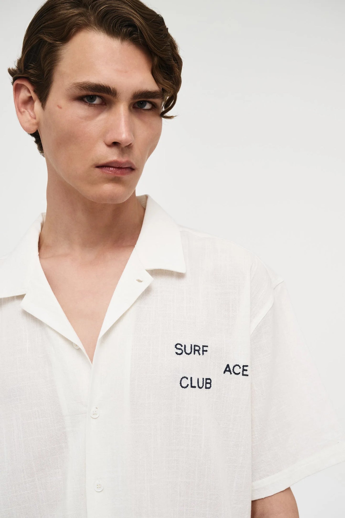 KYMA EMBROIDERED SS SHIRT