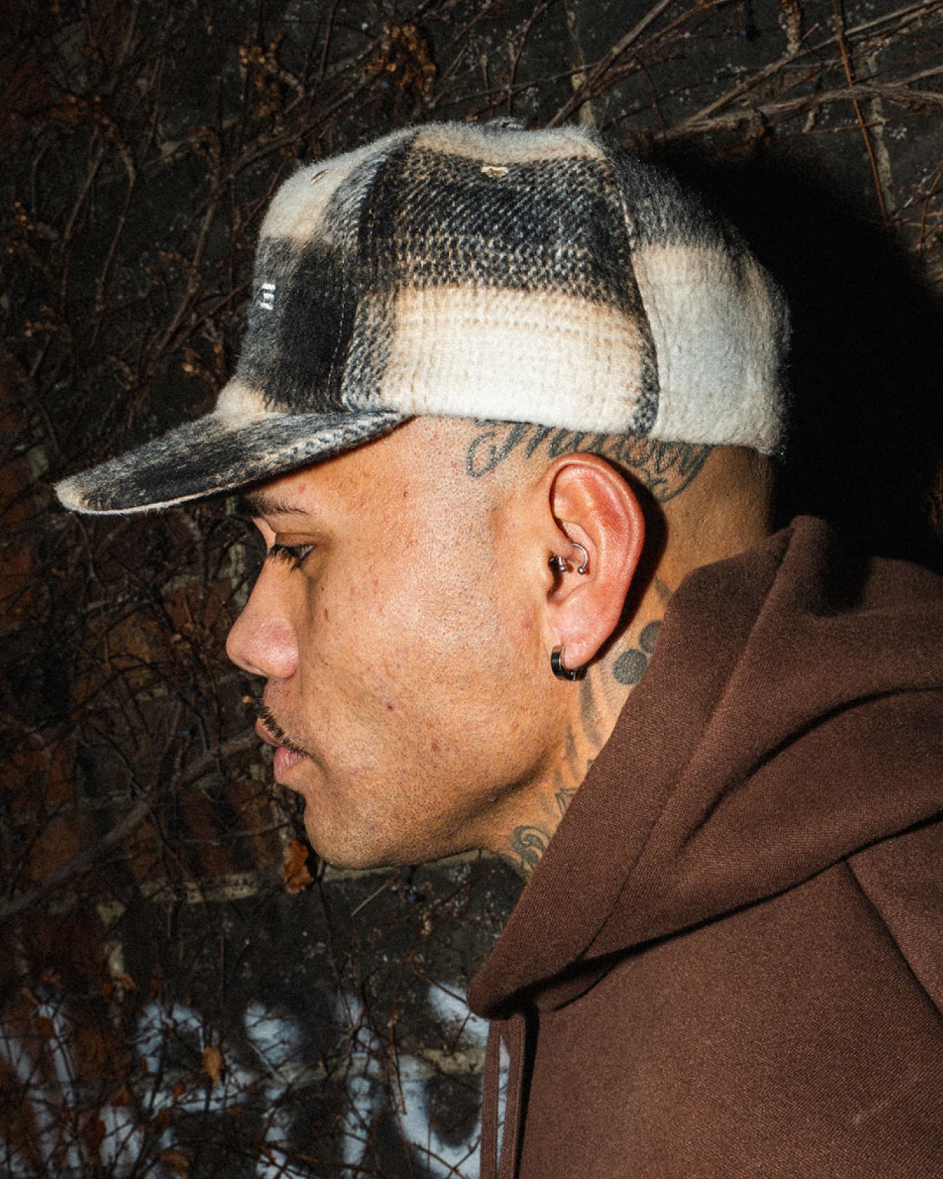 CHECKLINE STRAPBACK HAT (Cream)