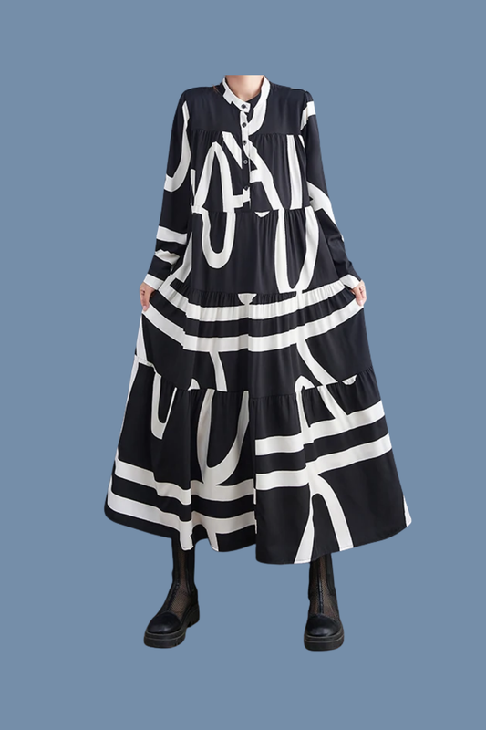 WAKANA PATTERN O/S DRESS