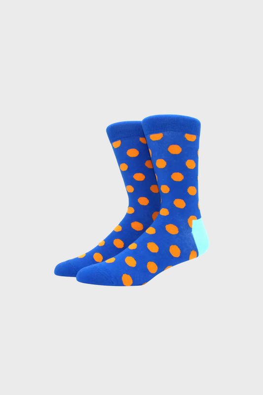 SPOTTY SOCKS (Blu/Org)