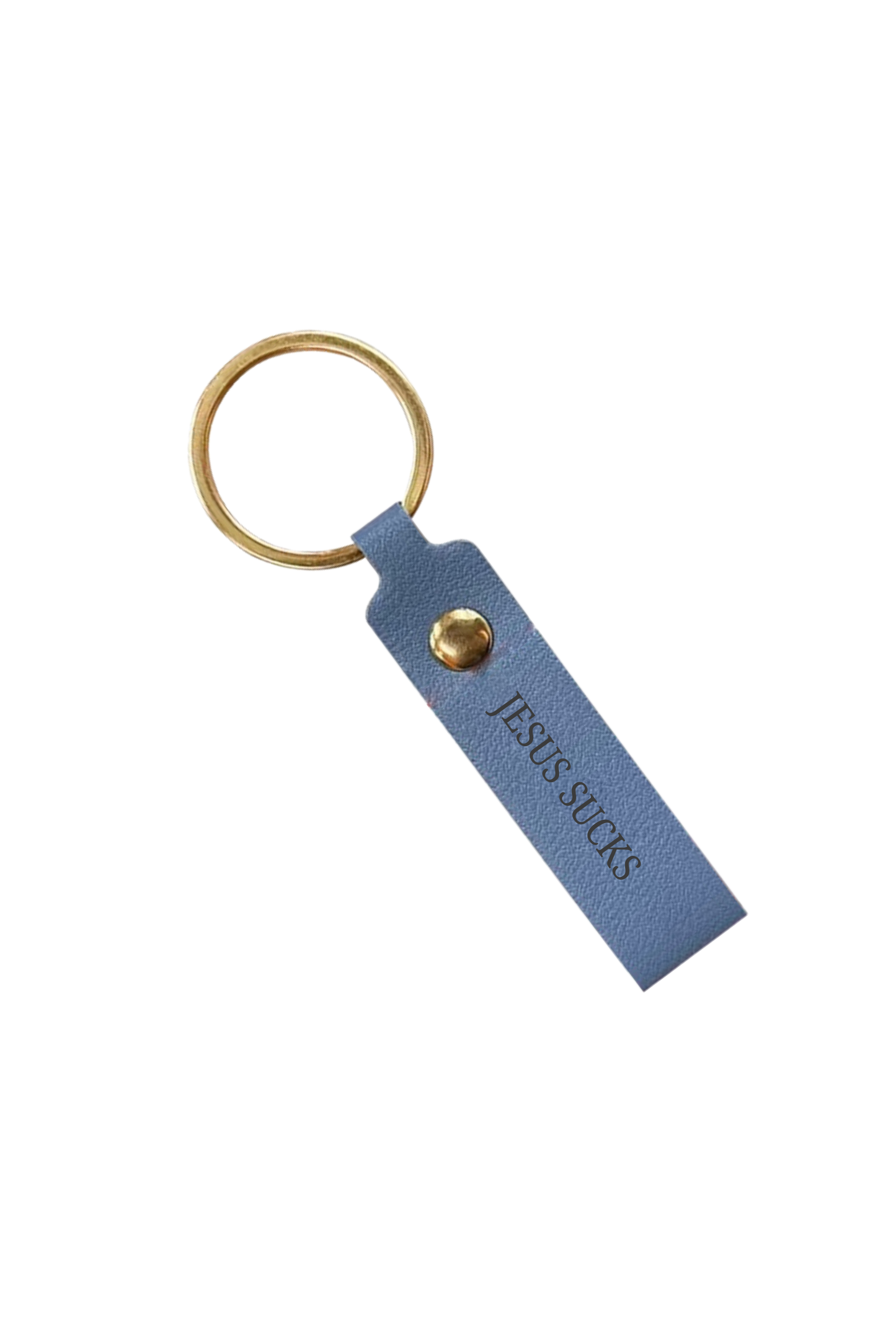 JESUS SUCKS KEYRING (Mid Blue)