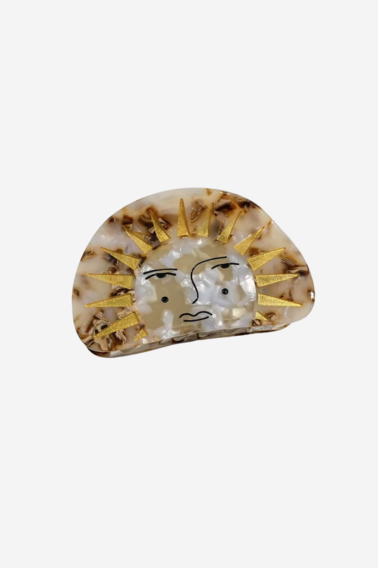 SUN FACE HAIR CLAW