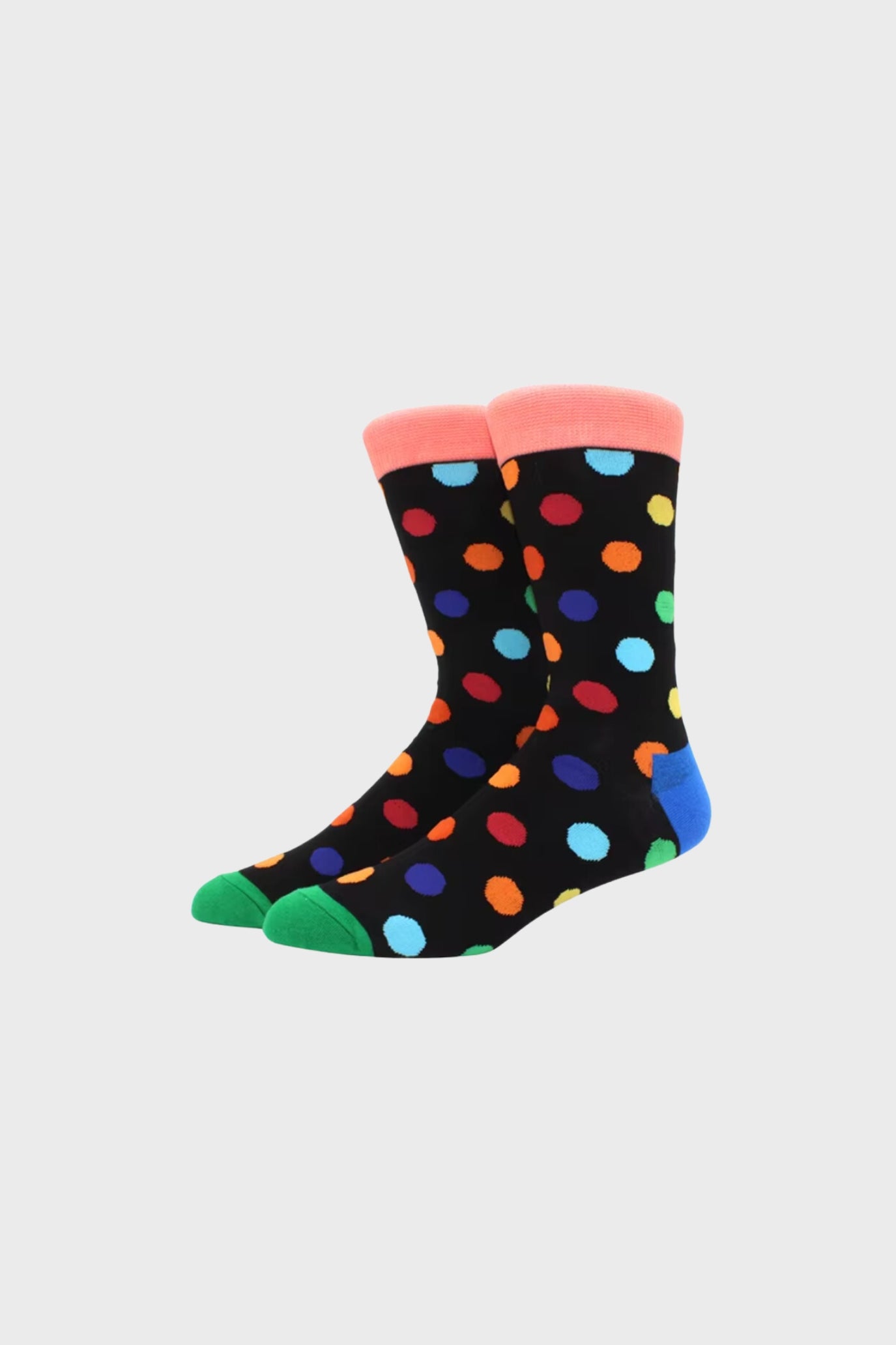 SPOTTY SOCKS (Blk w/ Multi)