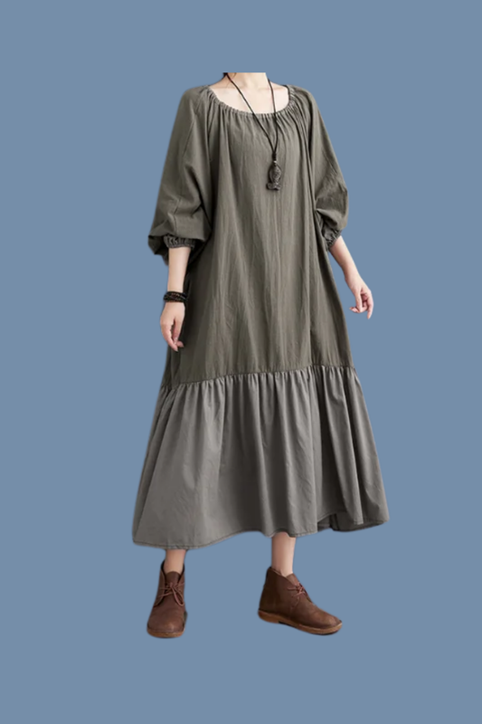 KIRA RUFFLE O/S DRESS