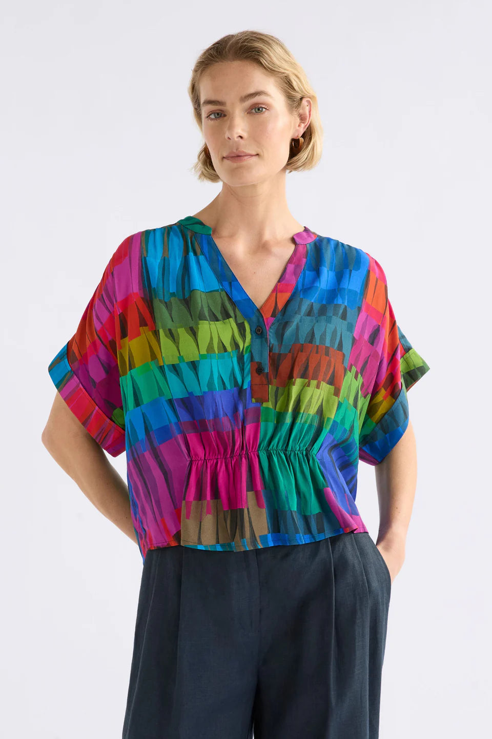 SEKA TOP (Lind Dark Print)