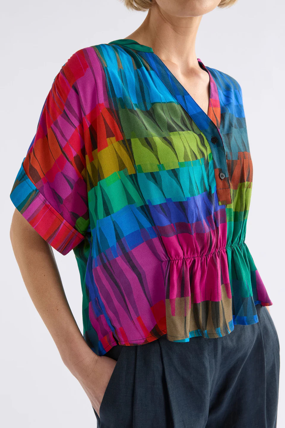 SEKA TOP (Lind Dark Print)