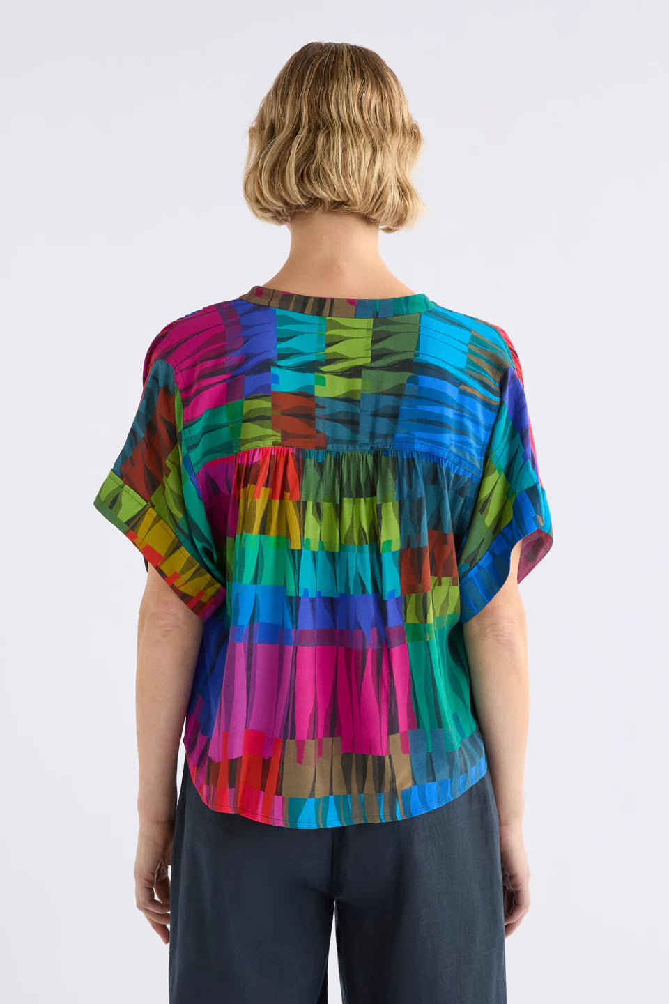 SEKA TOP (Lind Dark Print)