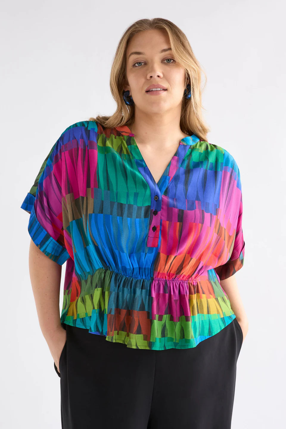 SEKA TOP (Lind Dark Print)