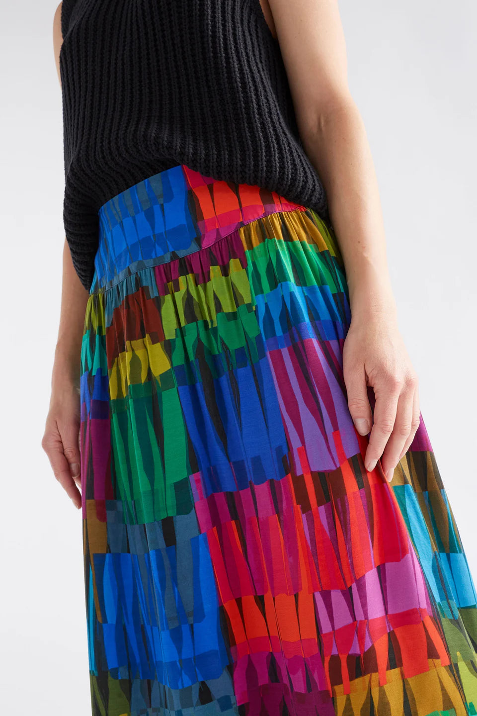 REVA SKIRT (Lind Dark Print)