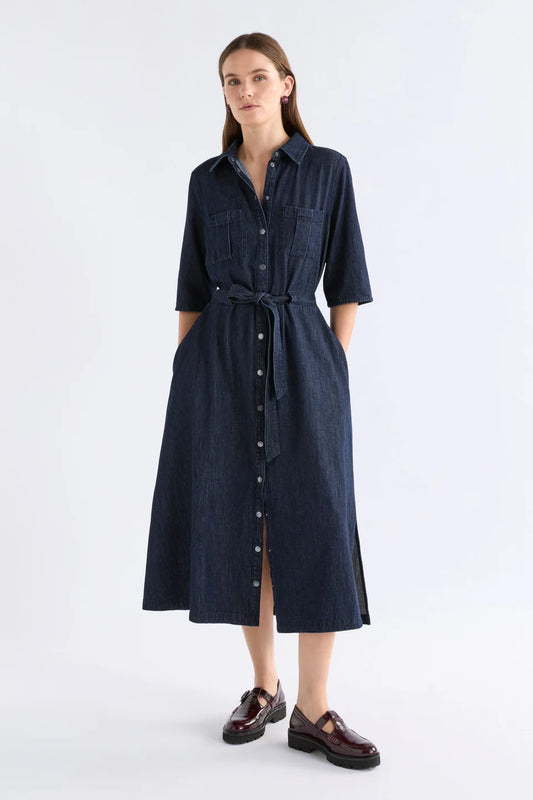 VALOR SHIRT DRESS (Mid Denim)