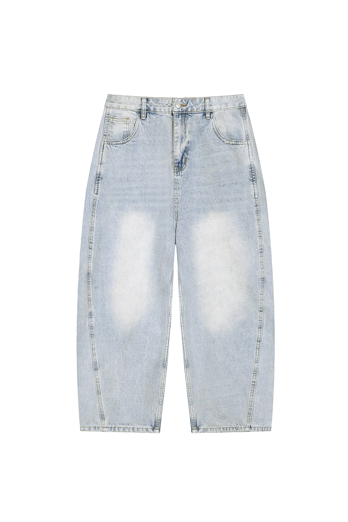 BLEACH BARREL JEANS
