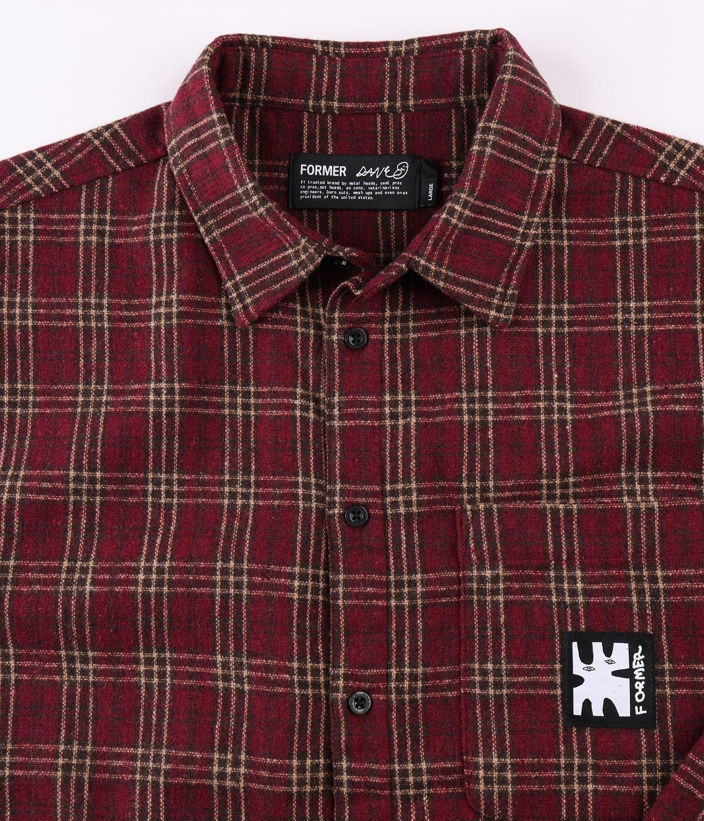 REYNOLDS FLANNEL LS SHIRT (Red)