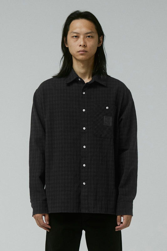 CRUX FLANNEL LS SHIRT (Black)