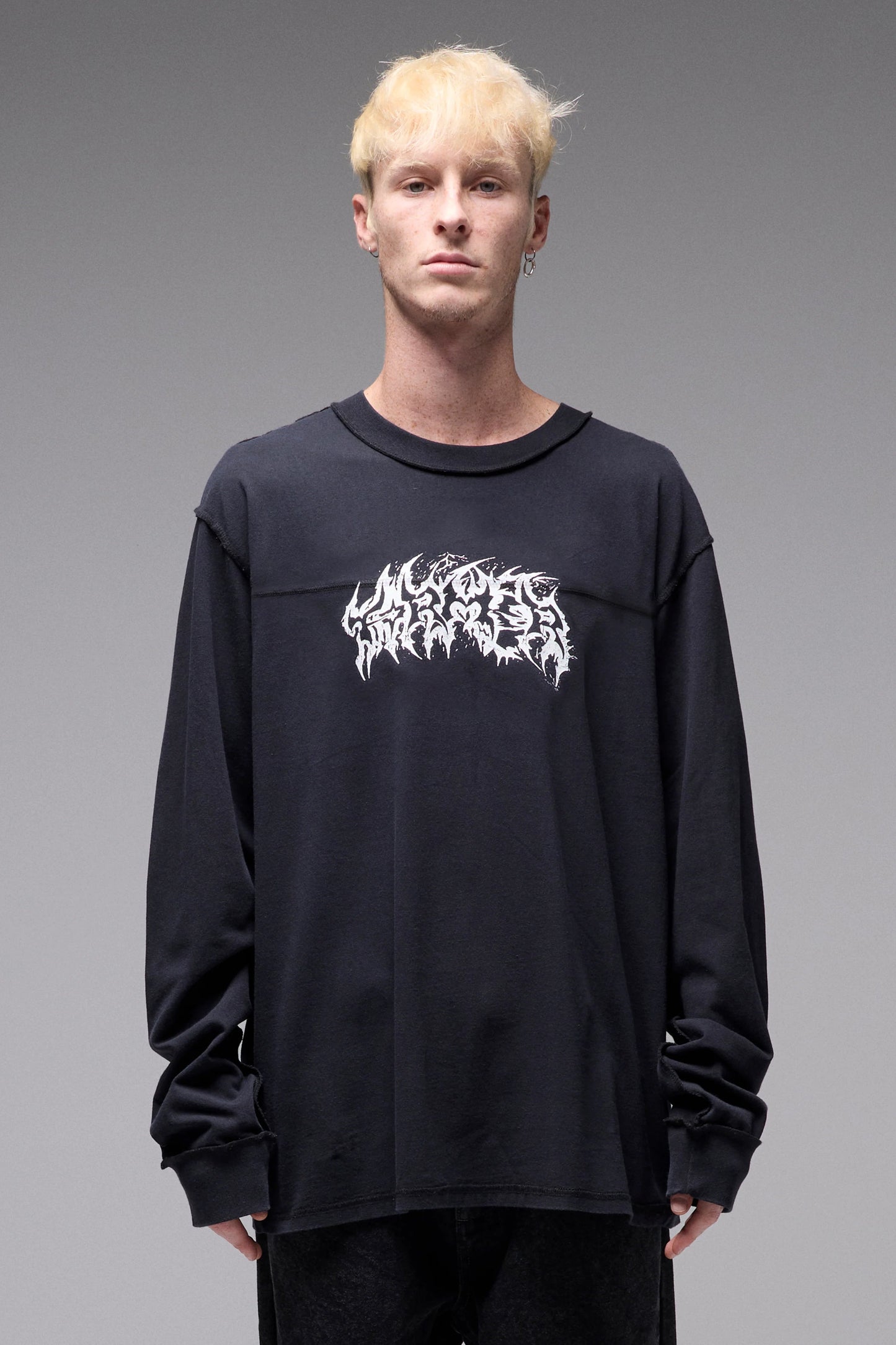 PRAISE LS TEE (Wash Black)
