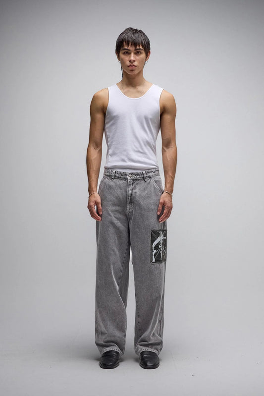 DISTEND DENIM JEANS (Sacrifice Wash Grey)