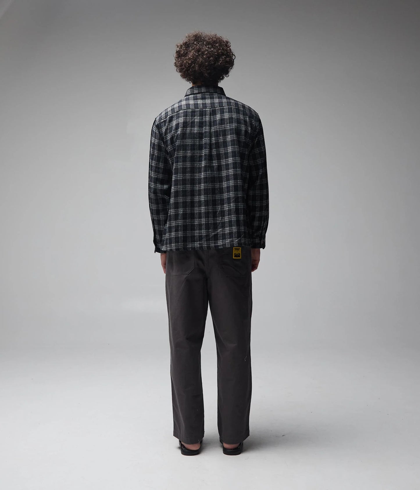 VIVIAN FLANNEL LS SHIRT (Blk/Gry)
