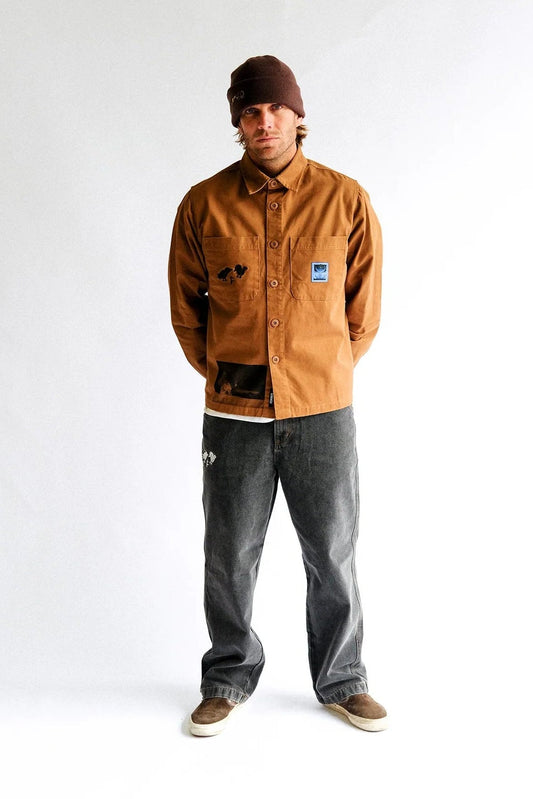 DXD REYNOLDS OVERSHIRT (Brown)