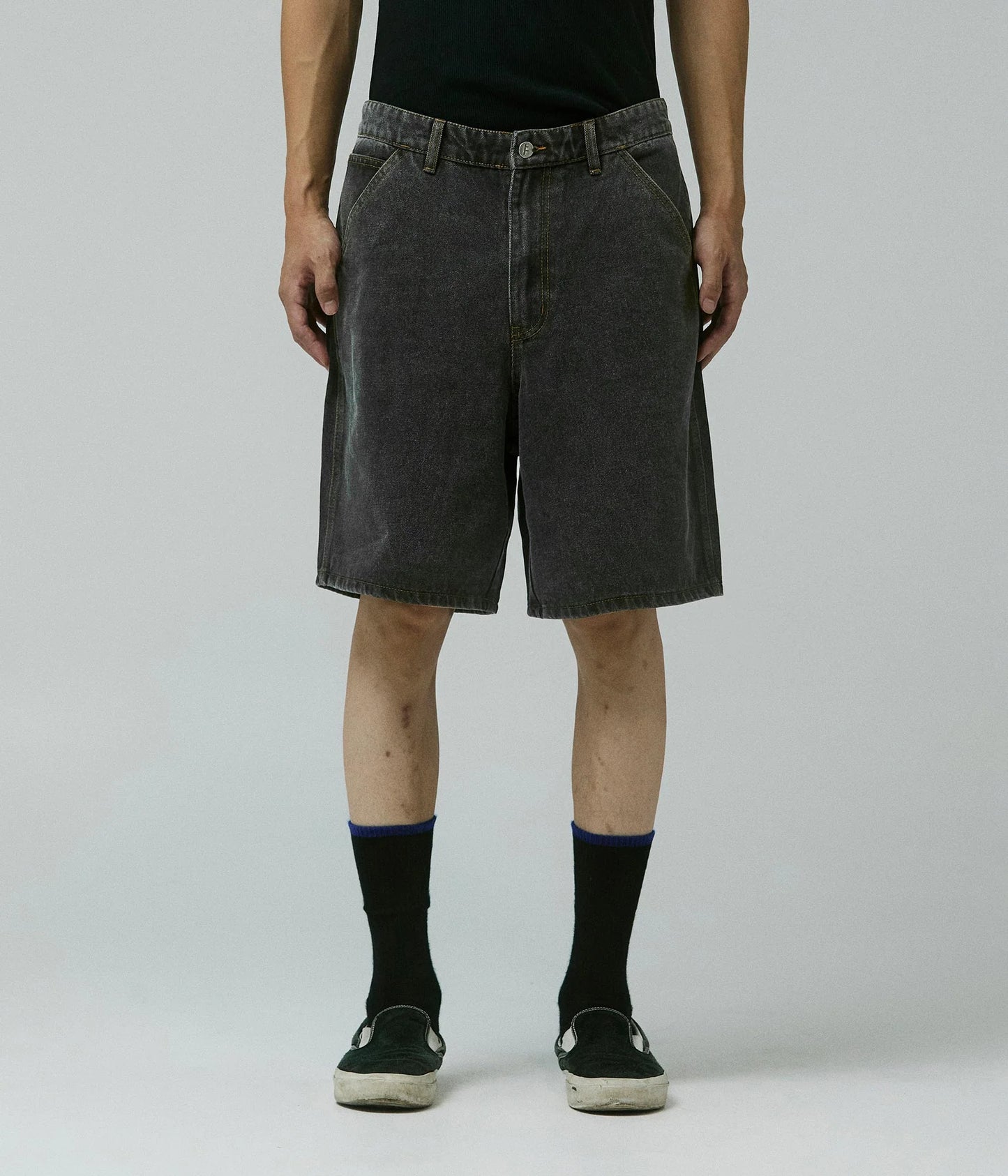 REYNOLDS 21" DENIM WALKSHORT (Washed Black)