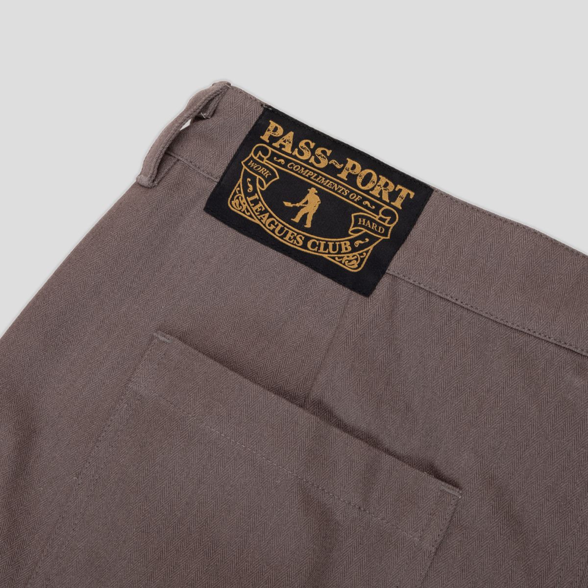 HERRINGBONE LEAGUES CLUB PANT (Dusty Brown)