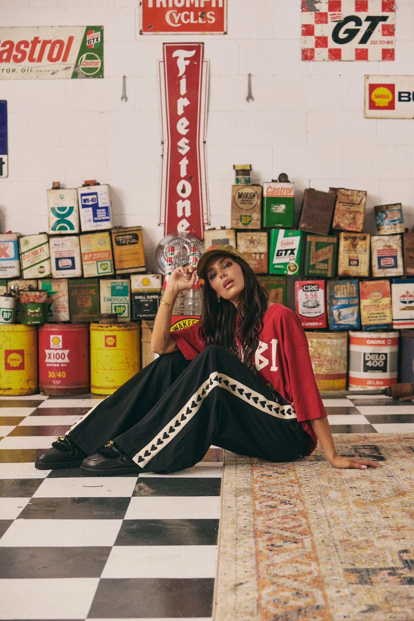 RAVING HEARTS PANTS (Black)