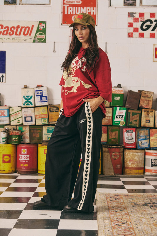 RAVING HEARTS PANTS (Black)