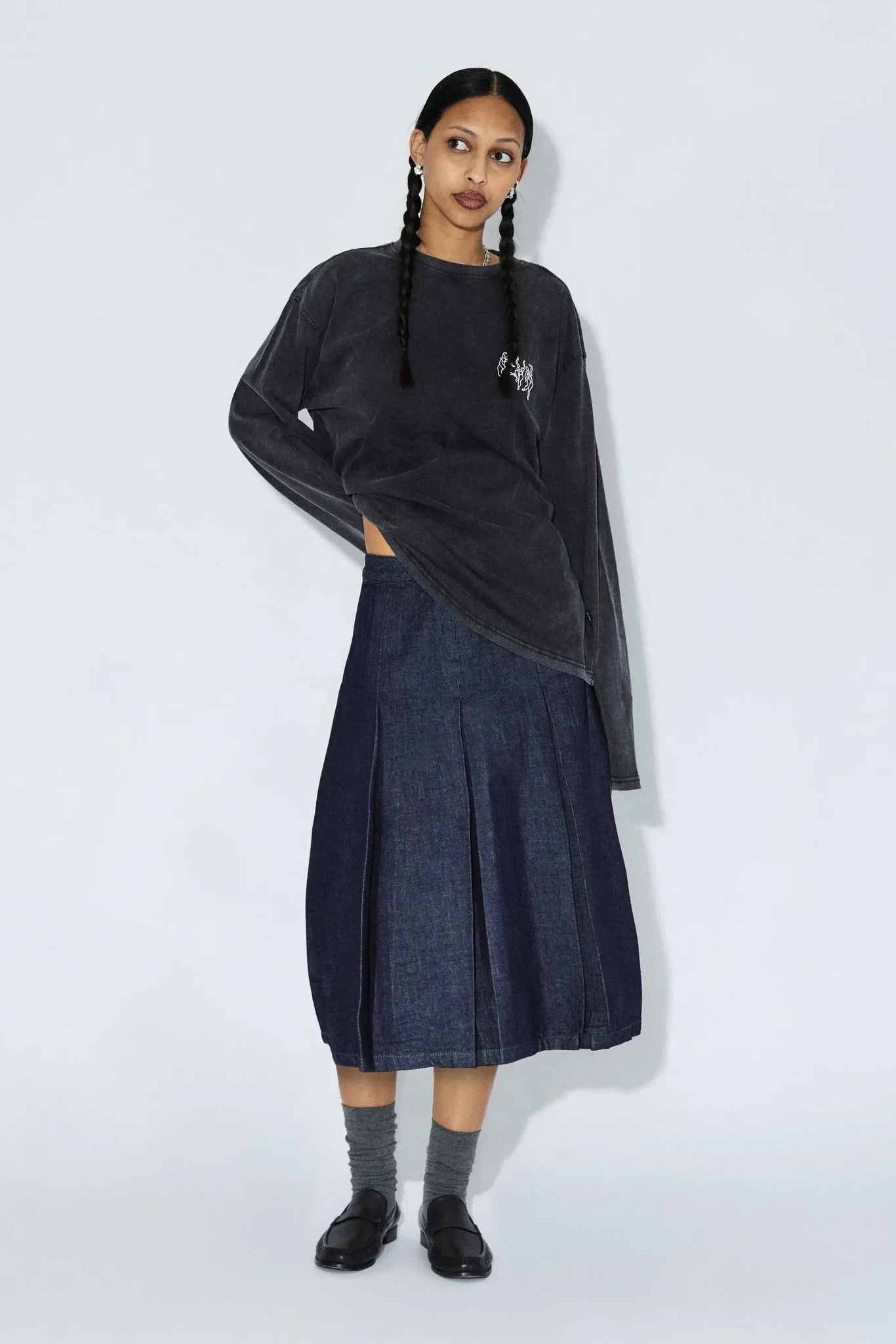 JOANNA SKIRT (Haze Rinse)