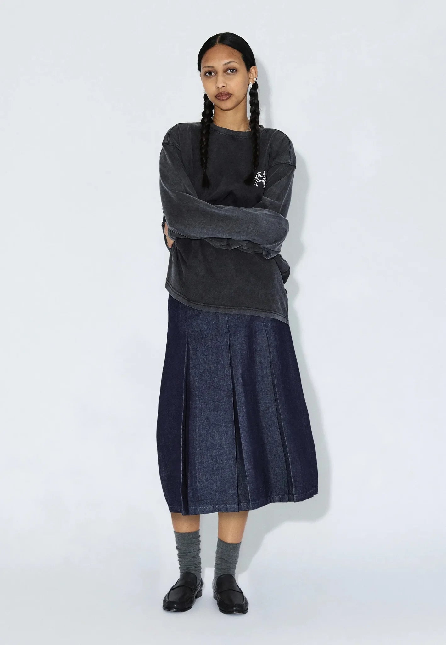 JOANNA SKIRT (Haze Rinse)
