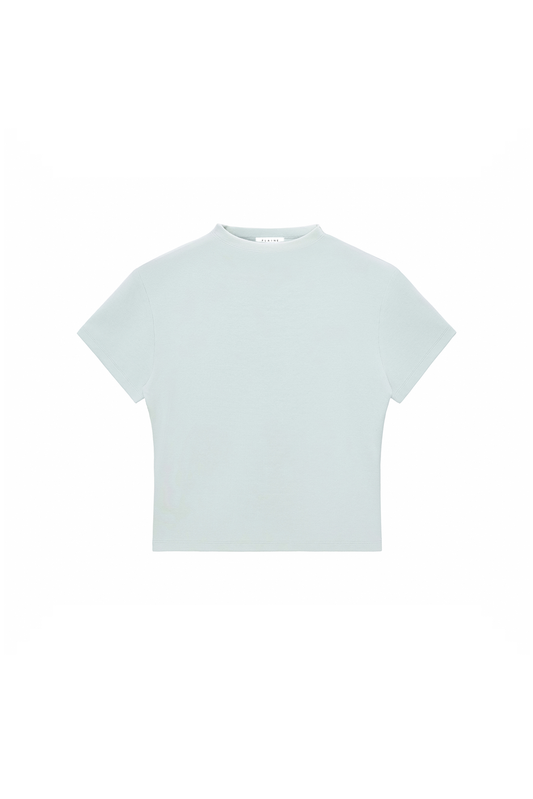 MOCK SKINNY RIB TOP (Light Mint)