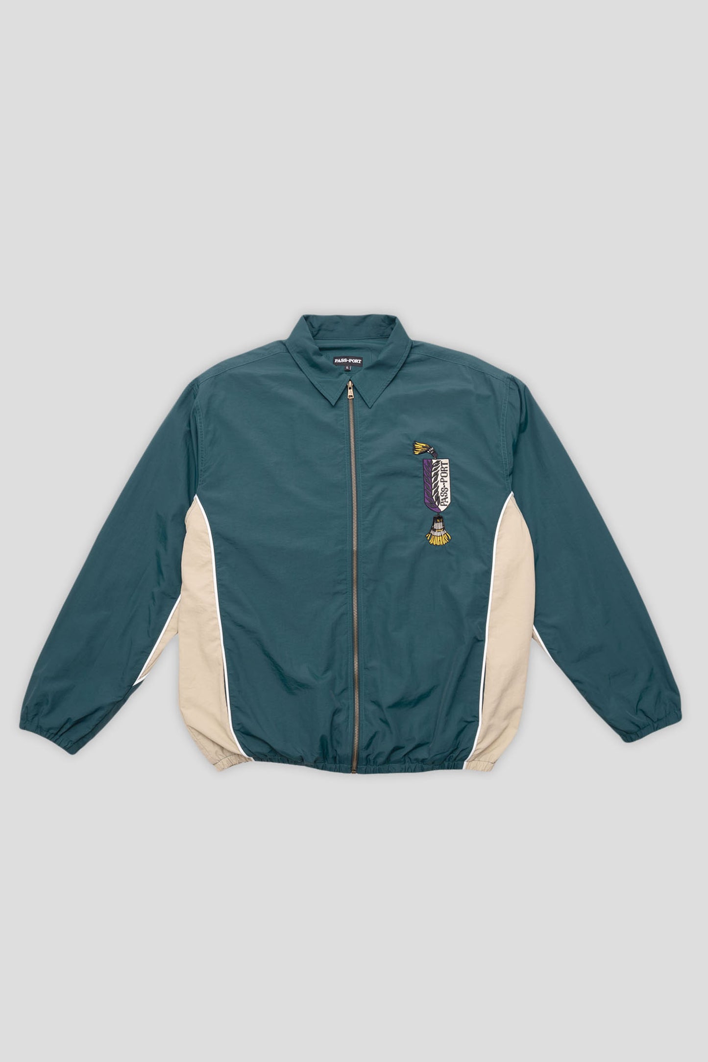 TASSLE DELIVERY JACKET (Green/Cream)