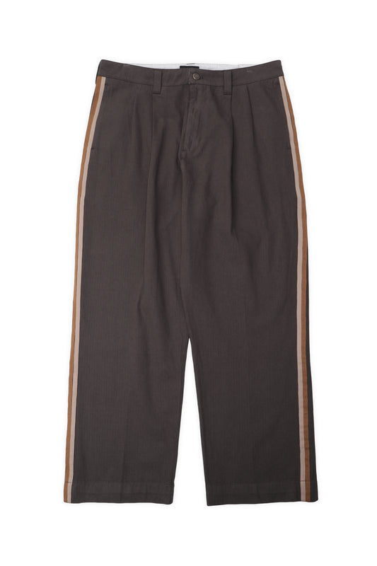 HERRINGBONE LEAGUES CLUB STRIPE PANT (Brown)