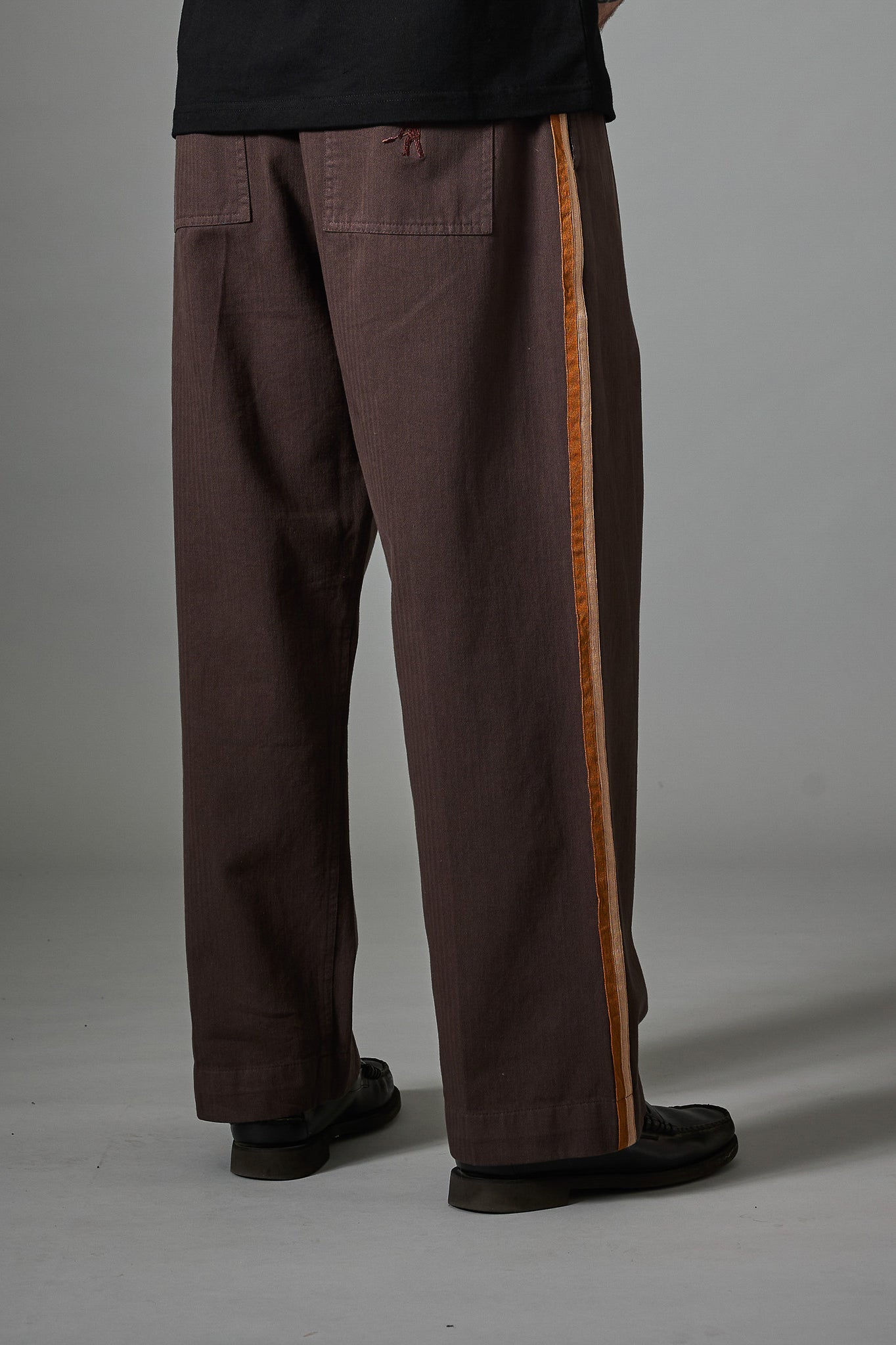 HERRINGBONE LEAGUES CLUB STRIPE PANT (Brown)