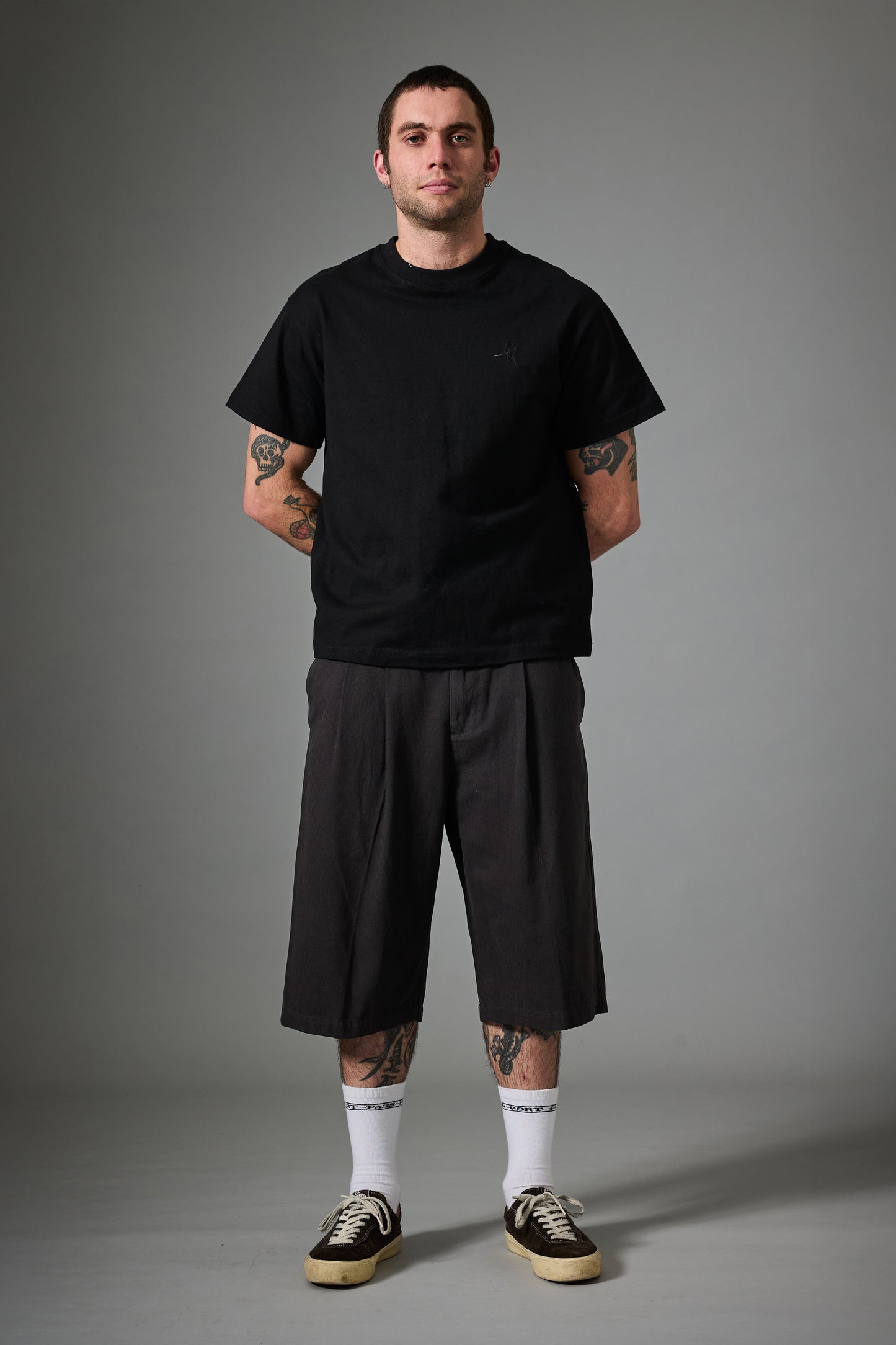 HERRINGBONE LEAGUES CLUB SHORT (Black)