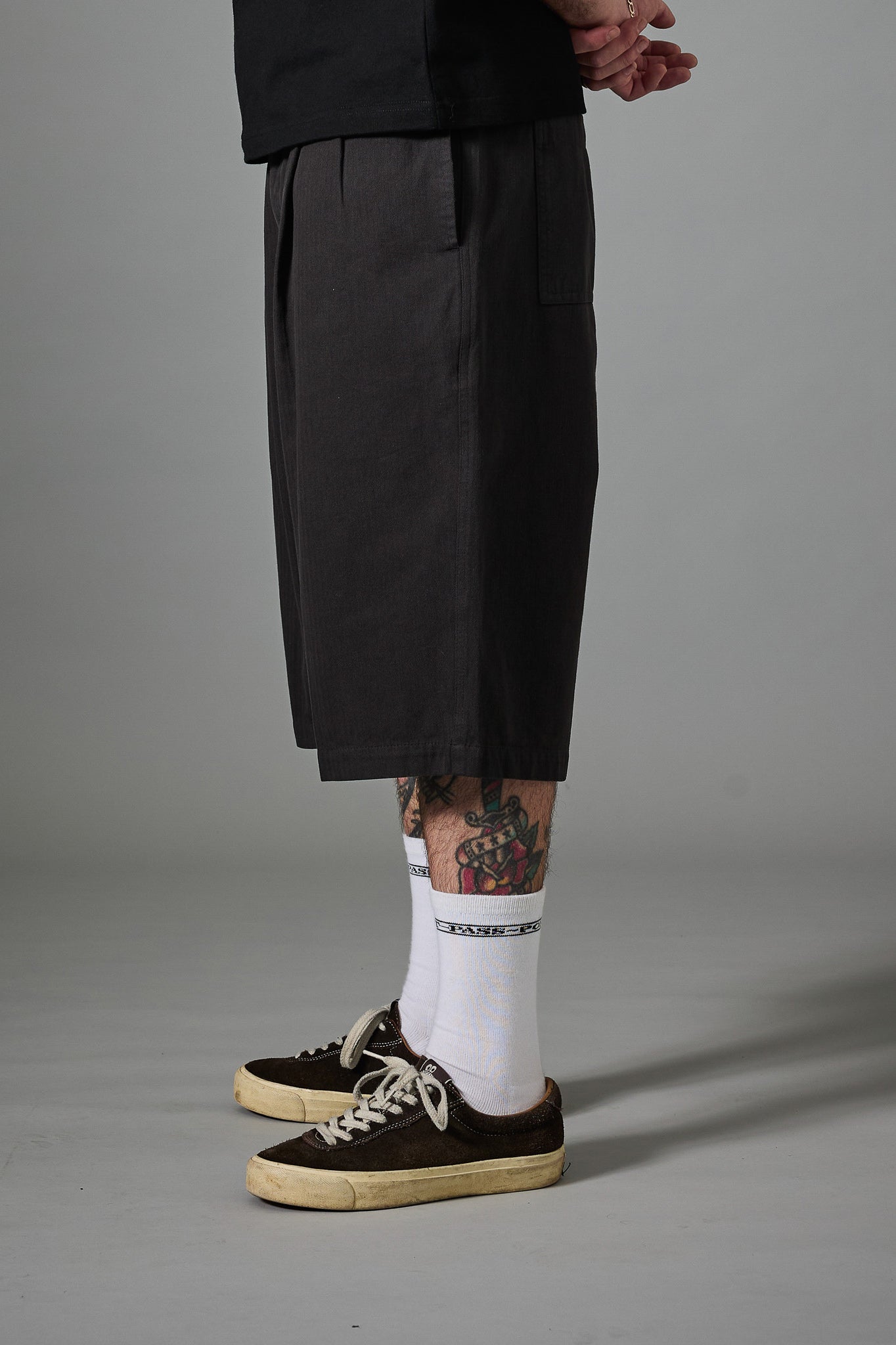 HERRINGBONE LEAGUES CLUB SHORT (Black)