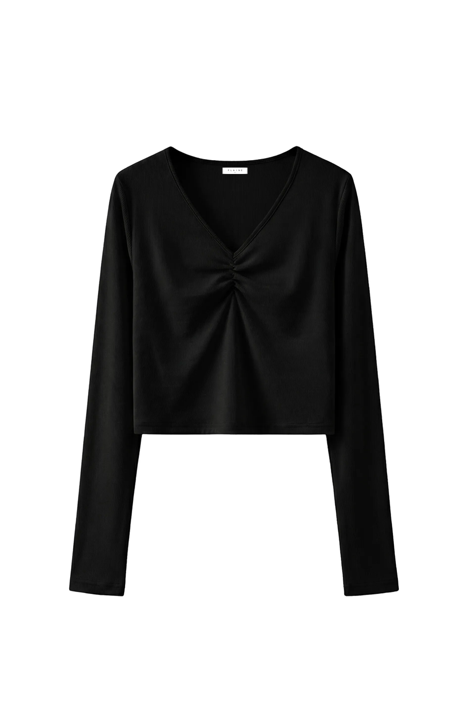 RUCHED LS TOP (Black)