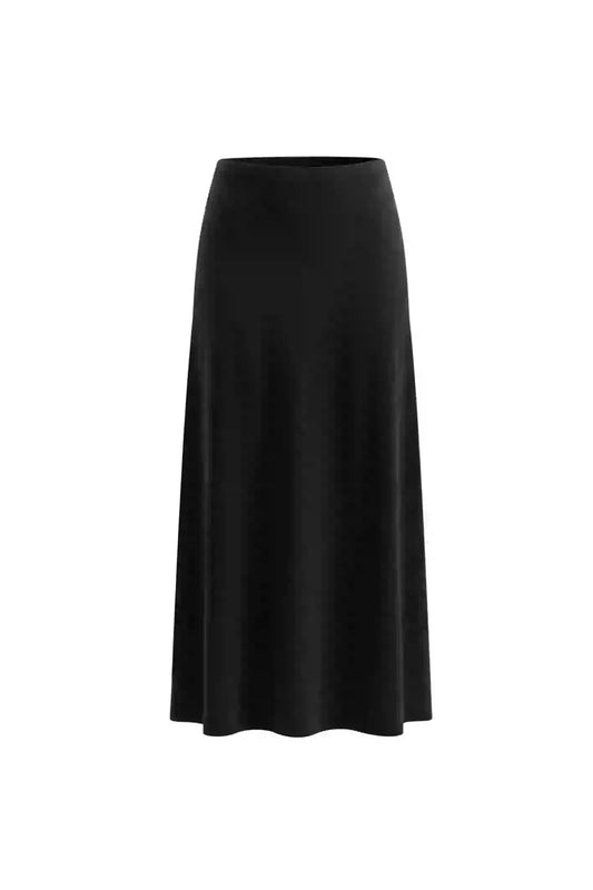 RIB MAXI SKIRT (Black)