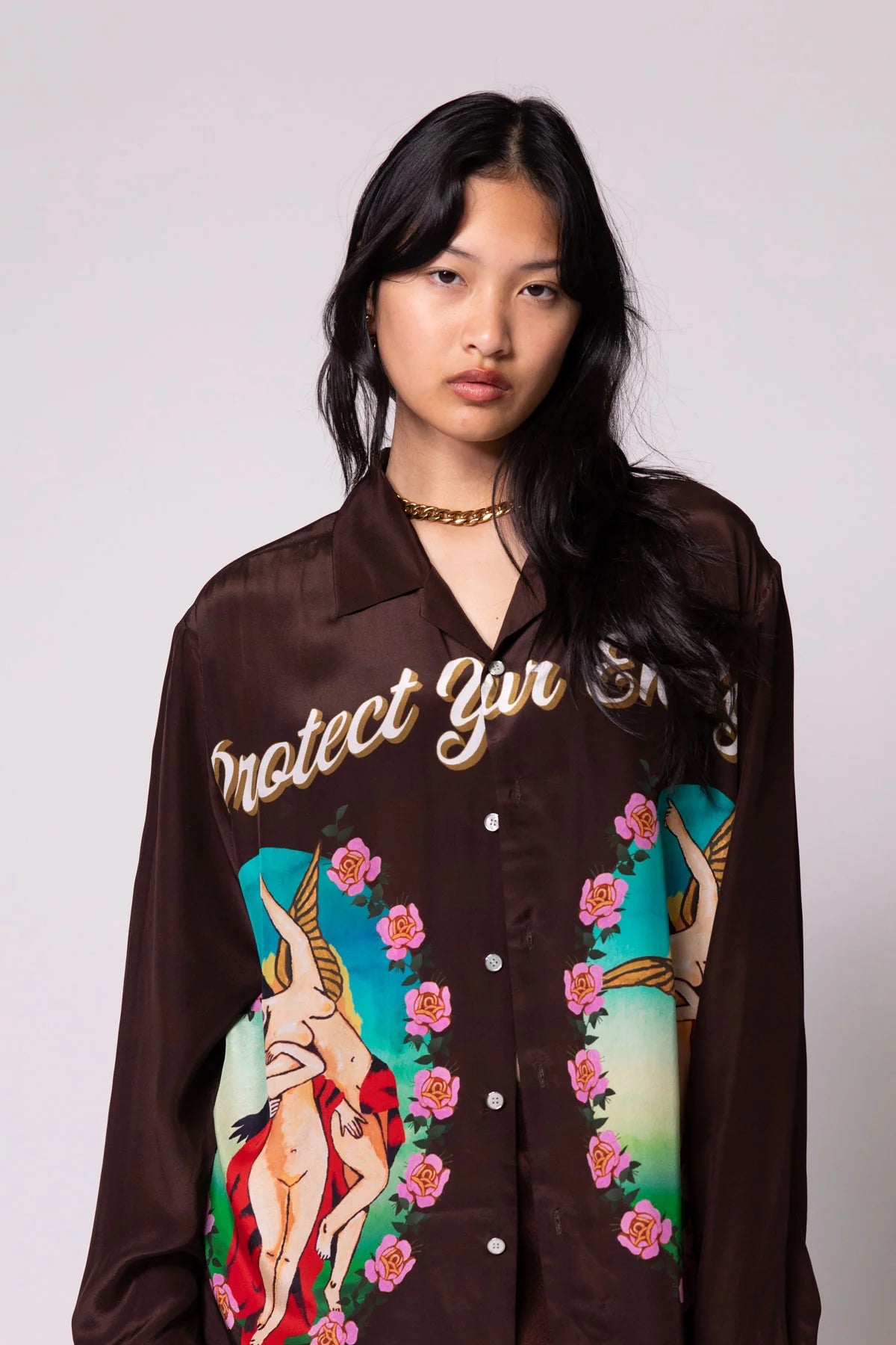 SILK MOCHA GUARDIAN ANGELS SHIRT