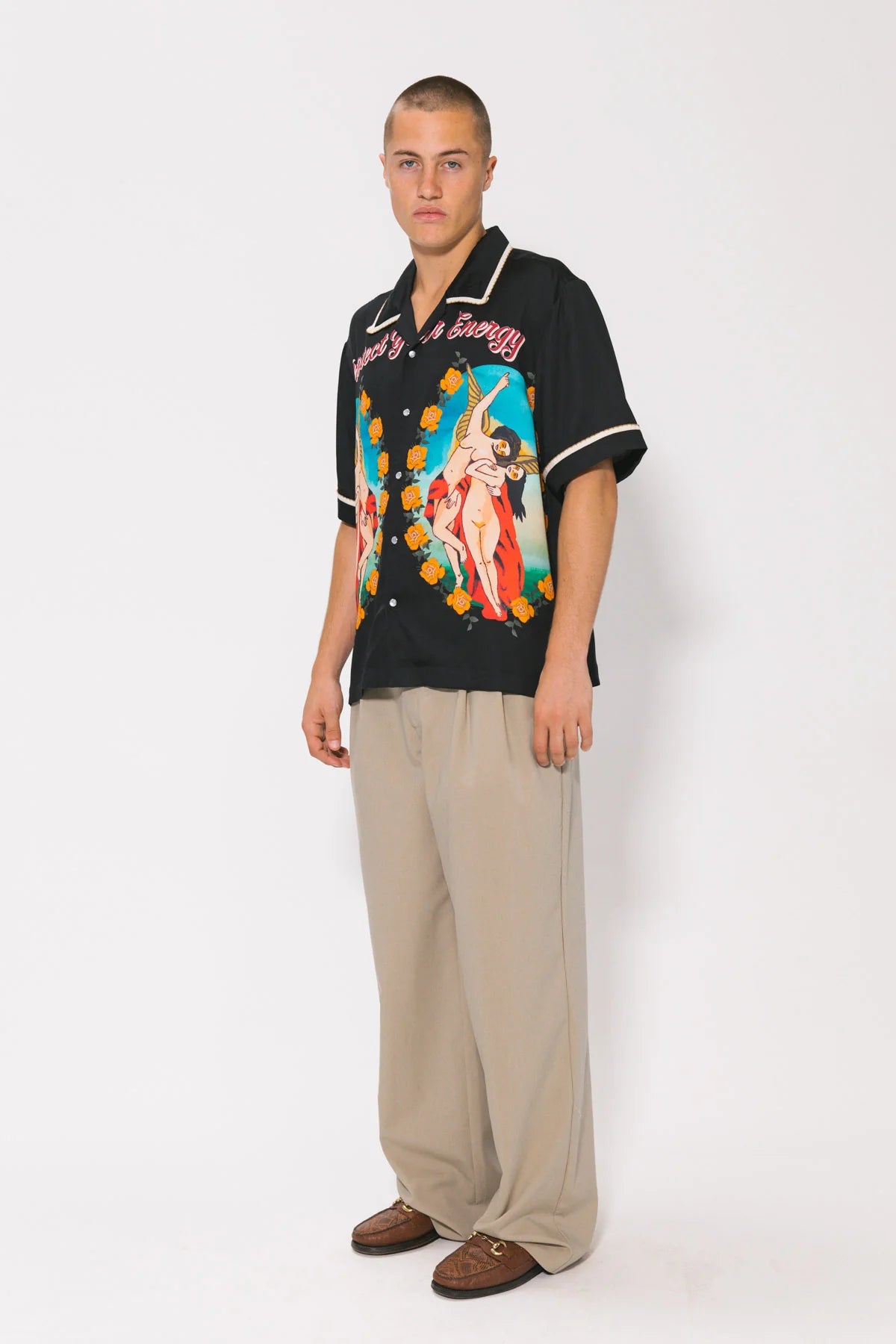 BLACK GUARDIAN ANGELS RESORT SHIRT