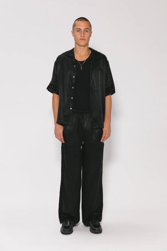 GEO PANEL VACAY PANTS (Black)