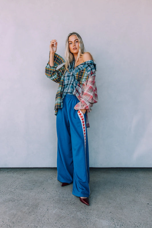 THE RAVING HEARTS PANTS (Blue)
