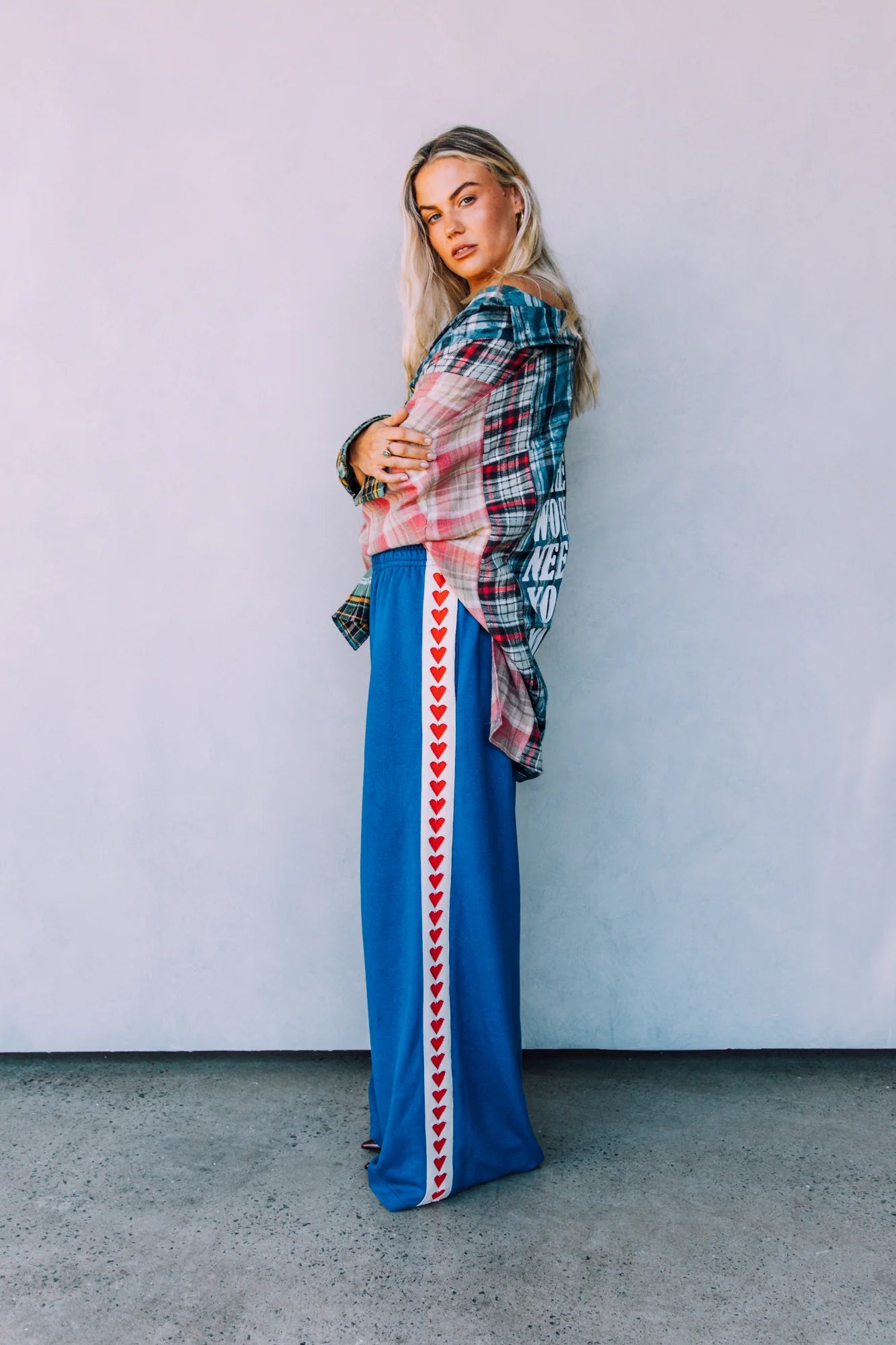 THE RAVING HEARTS PANTS (Blue)