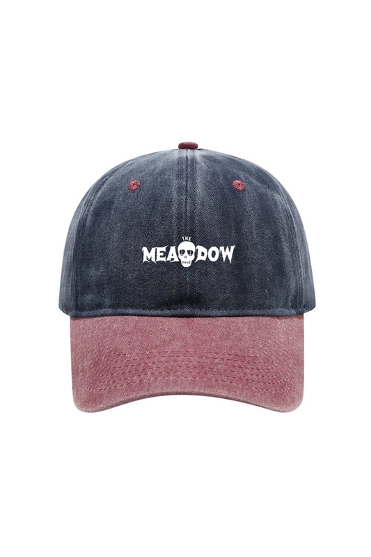 SKULL TWO-TONE HAT (Nav/Burg)