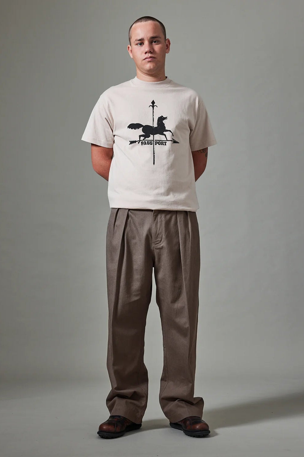 HERRINGBONE LEAGUES CLUB PANT (Dusty Brown)