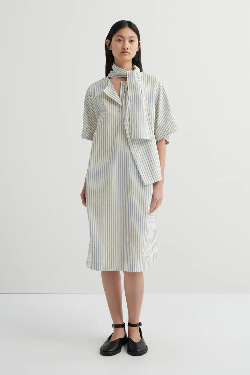 ASCOT DRESS (Ticking Stripe)